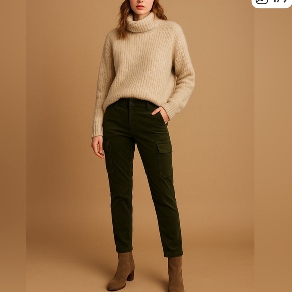 Vince Denim - Vince Corduroy Skinny Cargo Pants - Olive